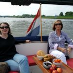 Boating and shopping in Amsterdam