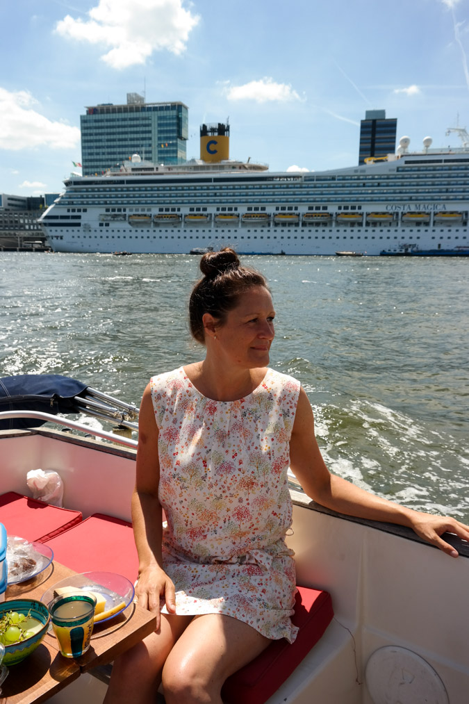Cruising Amsterdam by boat