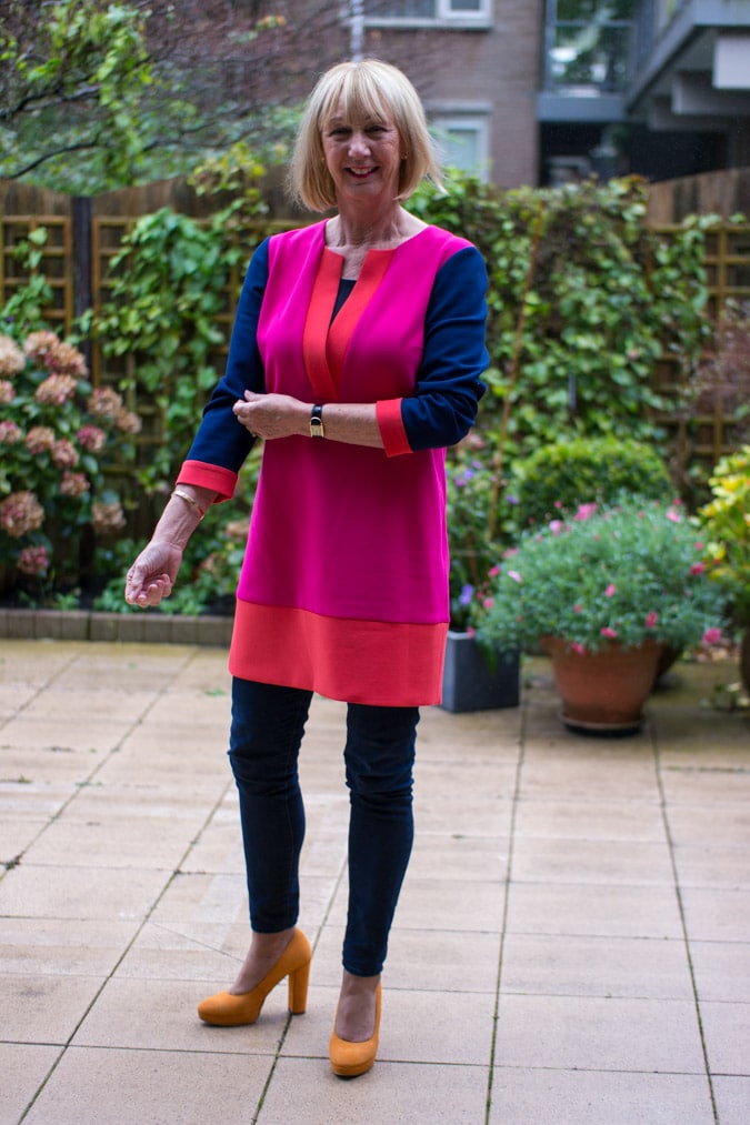 Diane von Fürstenberg colour block tunic