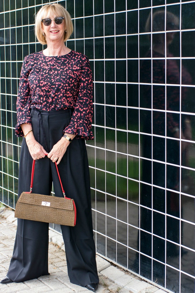 Piazza Sempione trousers with a print top