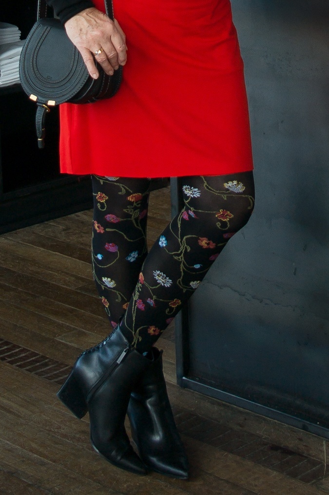 Floral tights