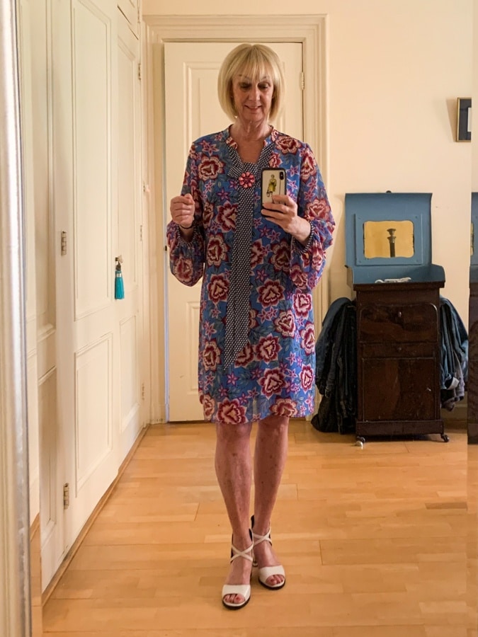 Outfit Tuesday Floral dress by Cabi