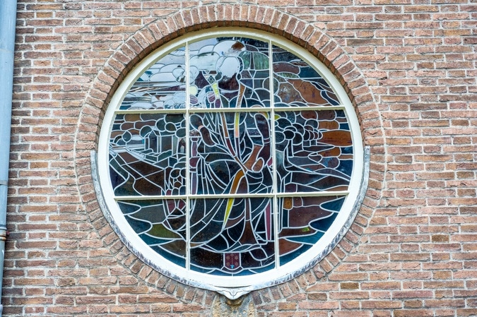 Townhall of stained-glass Haarlem