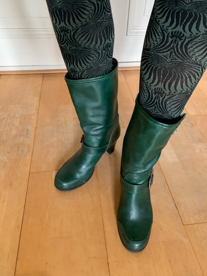 Green booties