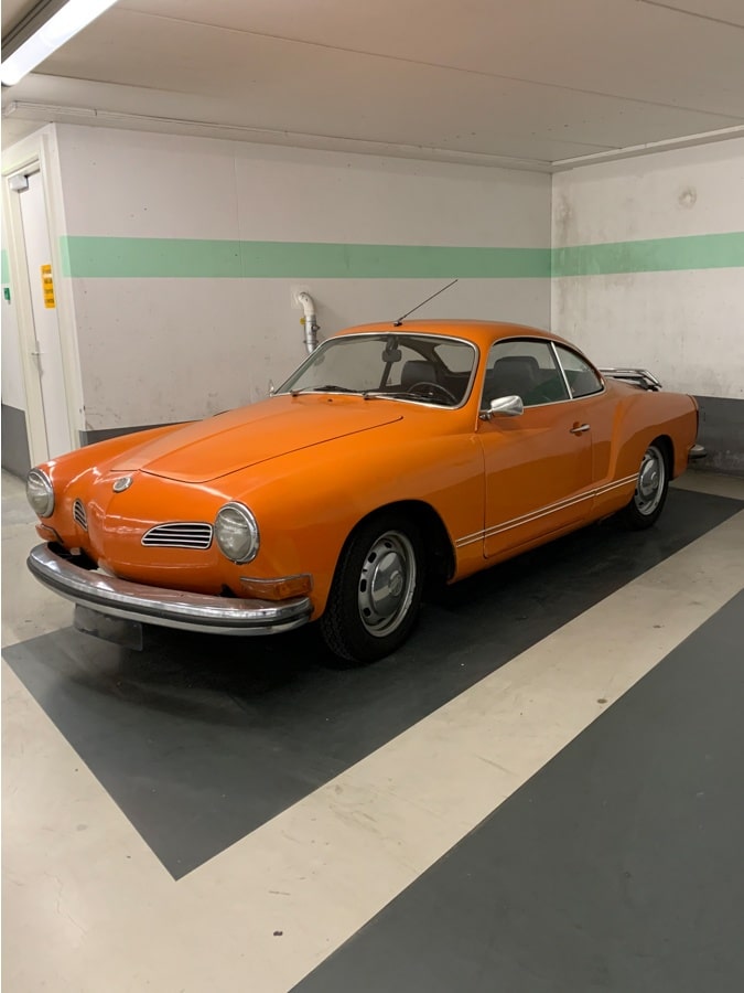 Orange car old-timer