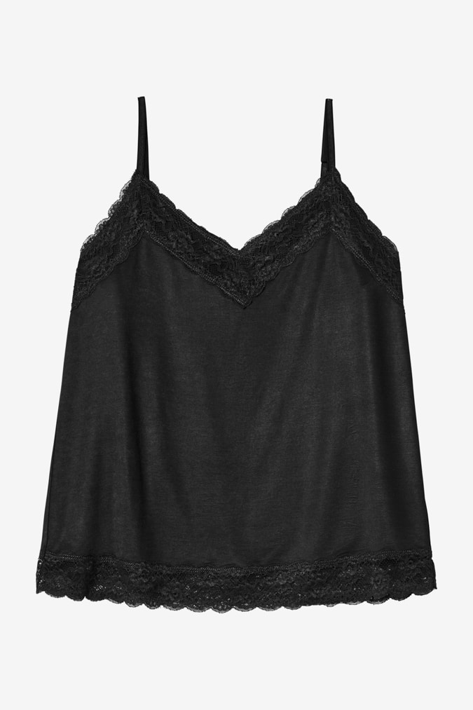 Black camisole by Bellamy Gallery