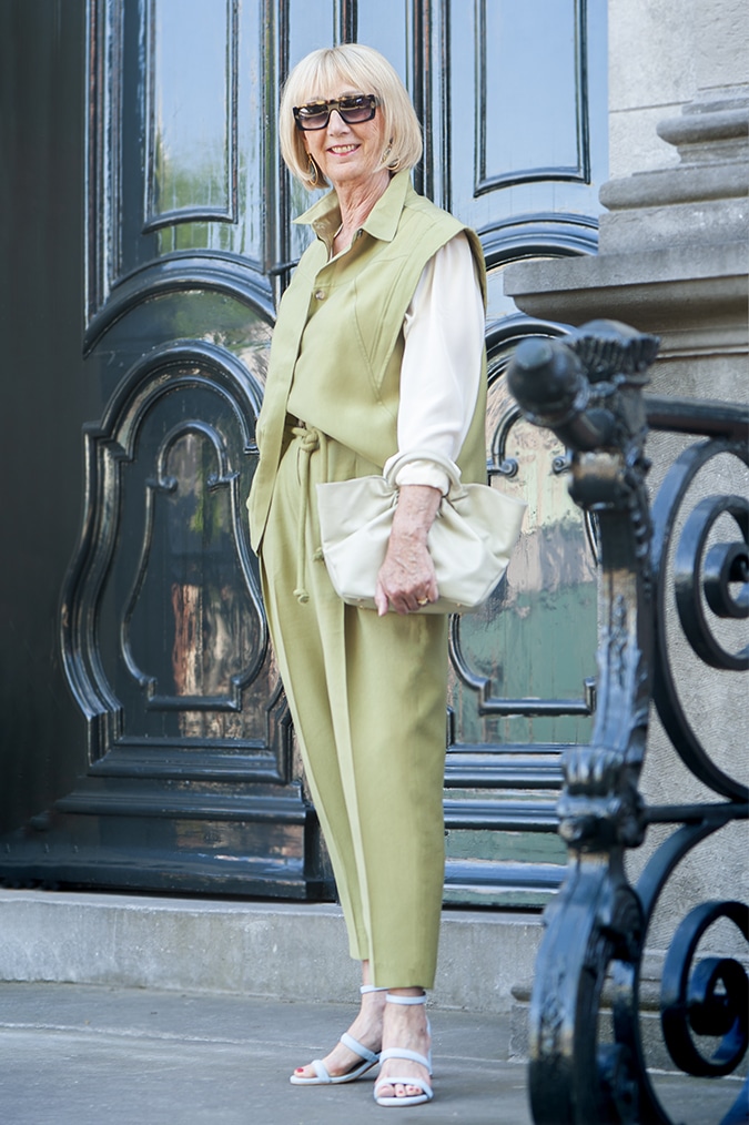 An atypical trouser suit