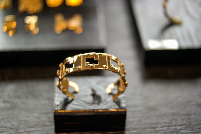 Gold plated bracelet by tweek-eek