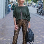 Leopard print trousers and the BVA girls