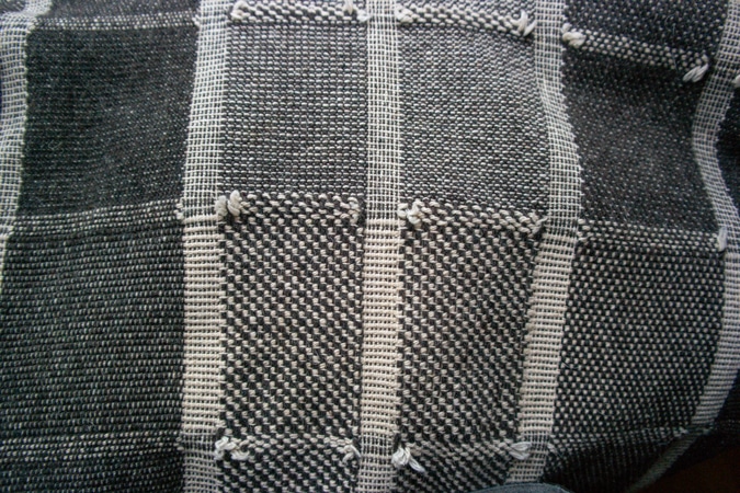 Close-up fabric coat