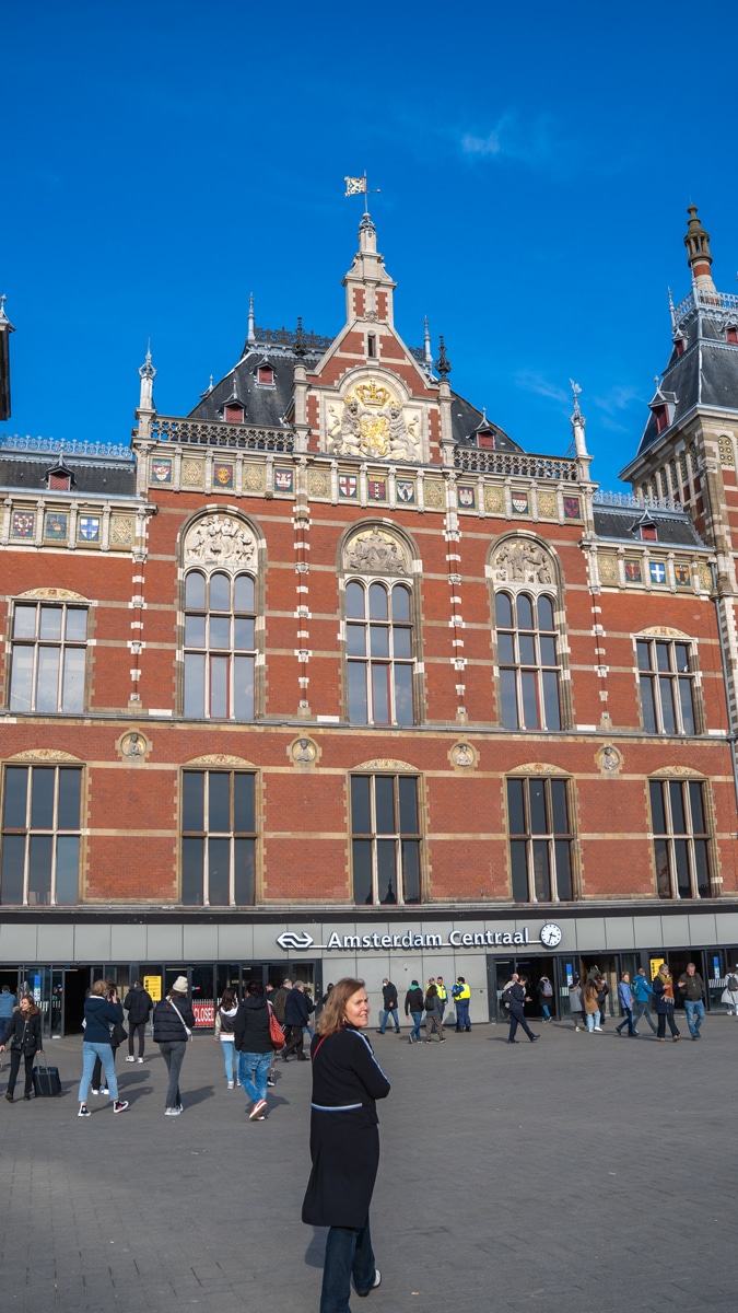 Amsterdam front of Central Station
