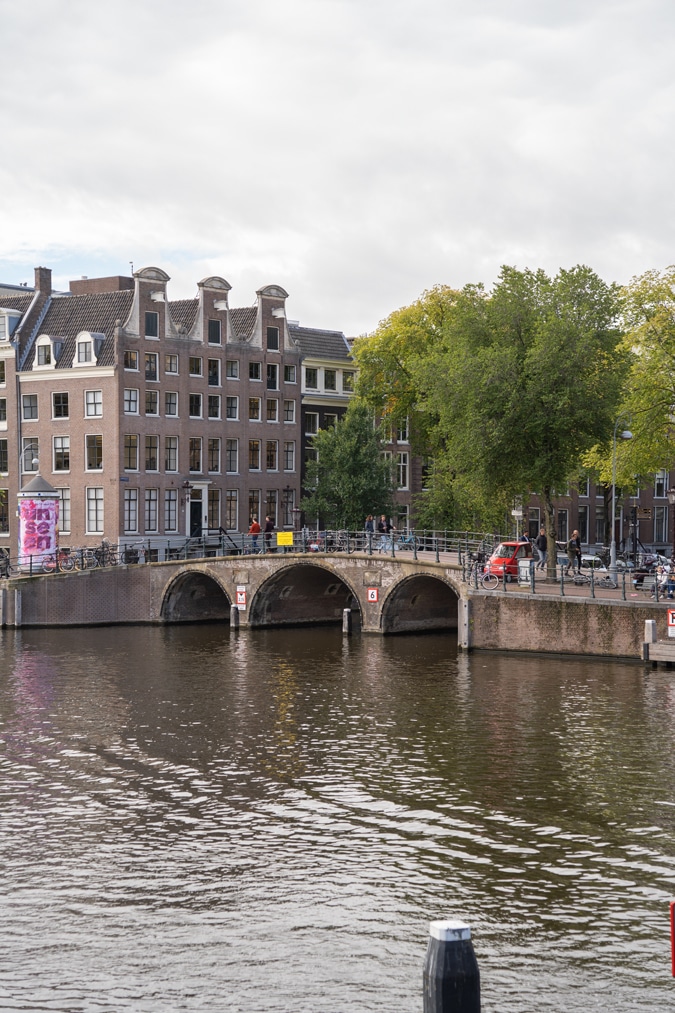 Amsterdam bridge over a canal
