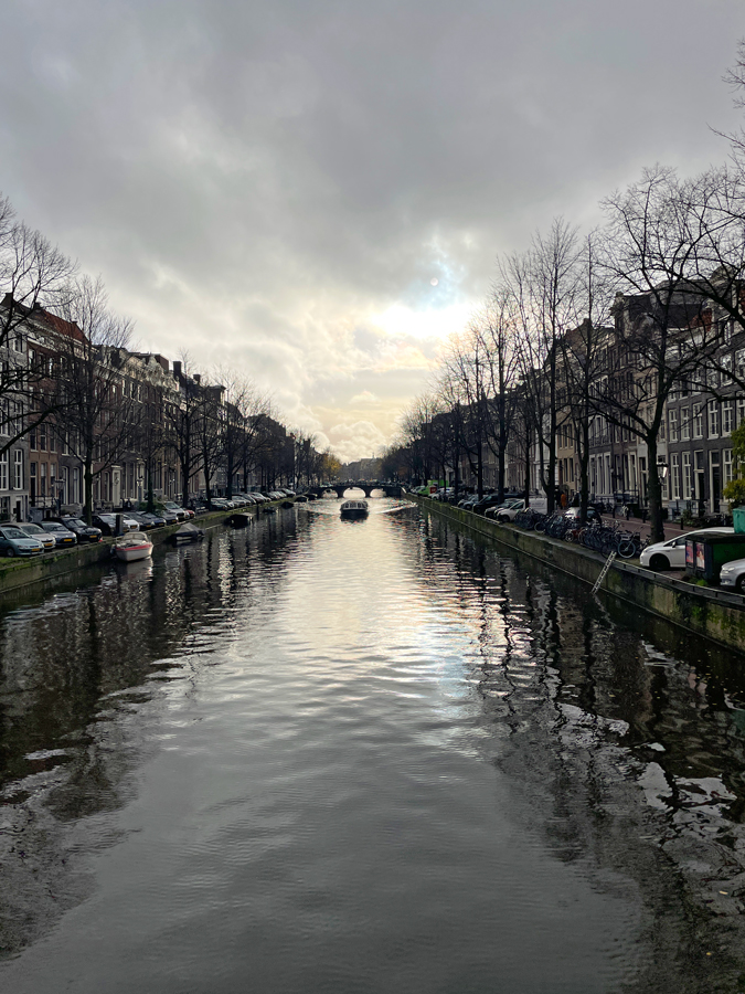 Amsterdam canal in December