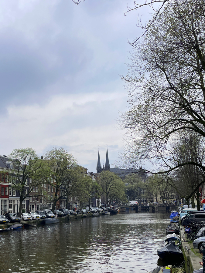 Amsterdam canal in April