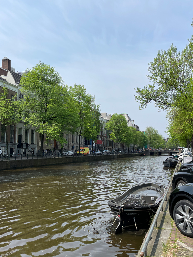 Canal in Amsterdam in May