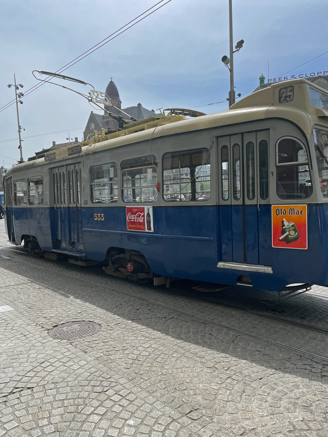 old tram in Amsterdam