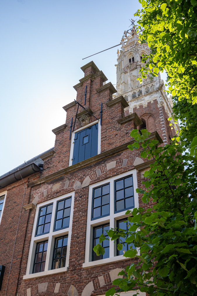 House in Haarlem with Bakkenesserkerk in the background