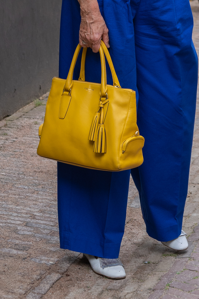 Yellow bag by Coach