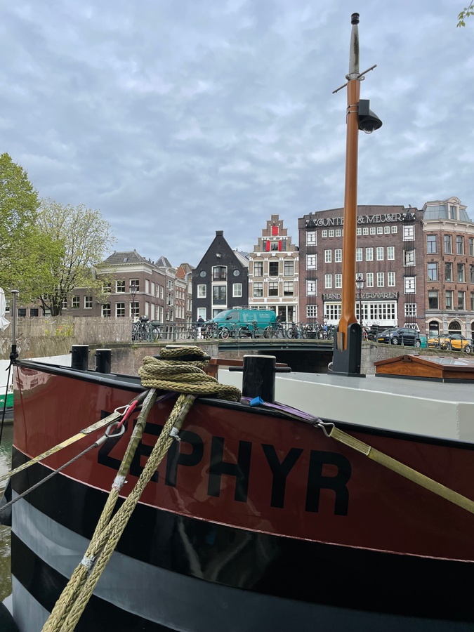 Boat in Amsterdam