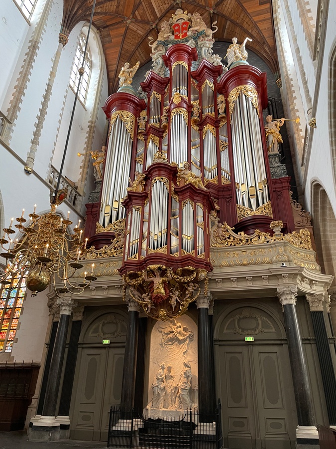 Organ in Saint Bavo Church Haarlem