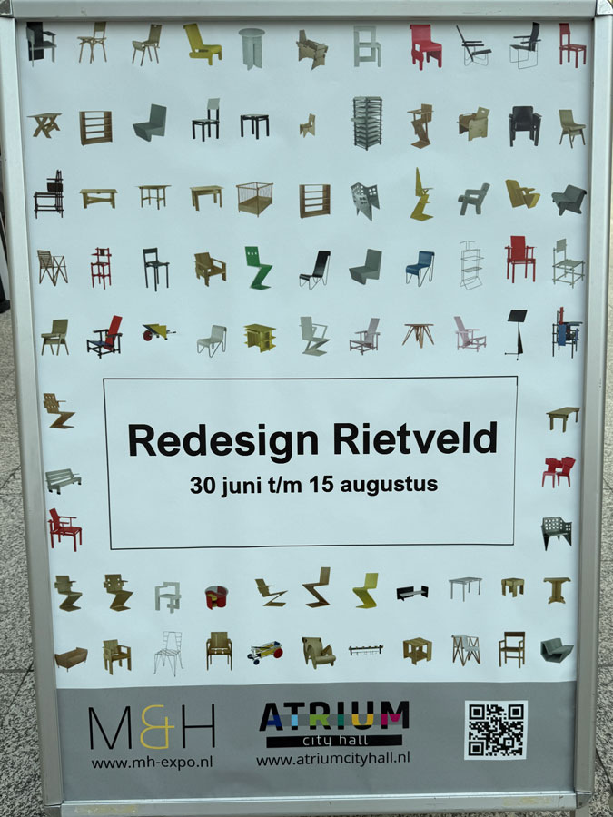 Poster with Rietveld furniture
