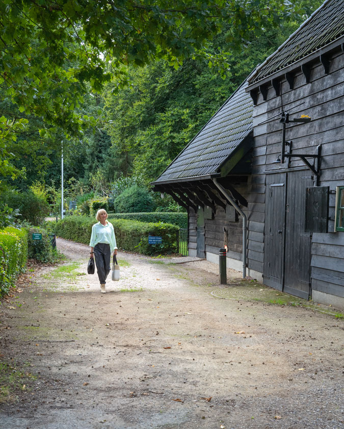 Brown vegan leather trousers
