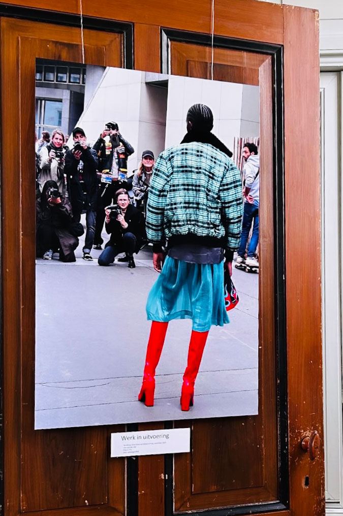 Photo taken by Misja outside a fashion show.