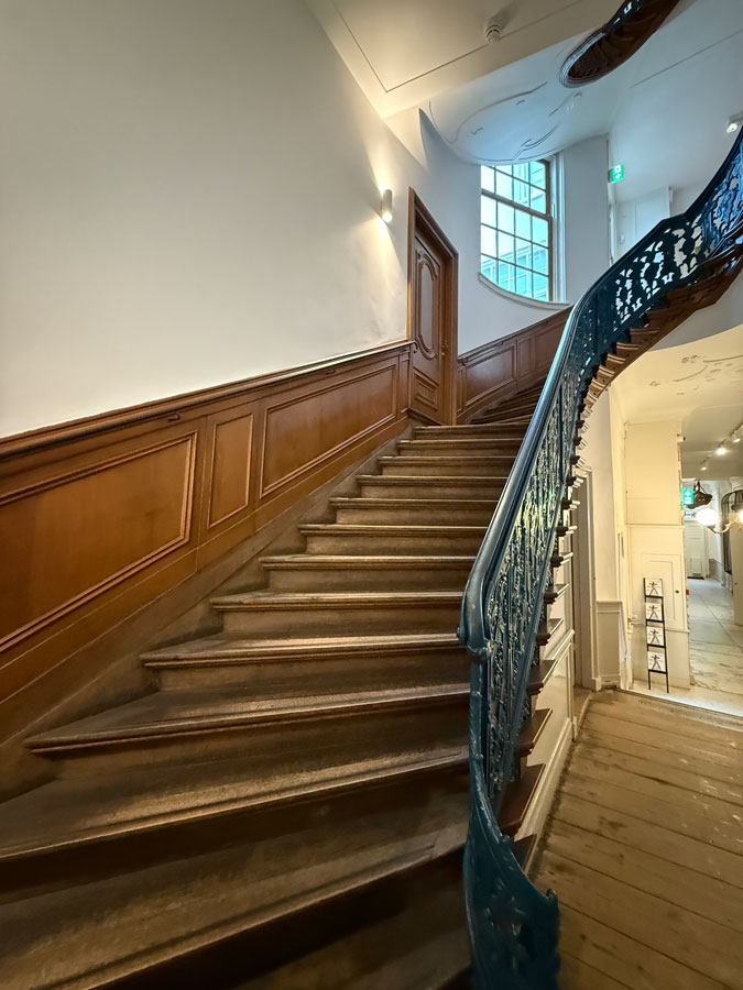 Stairs in the building of Art Zoo Museum Amsterdam