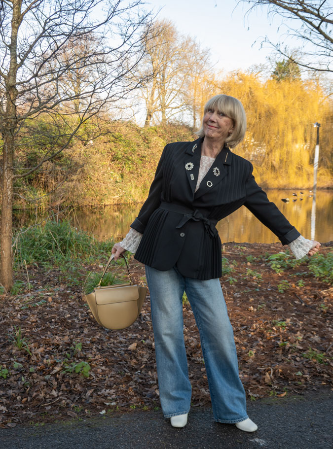 Brooches on my blazer
