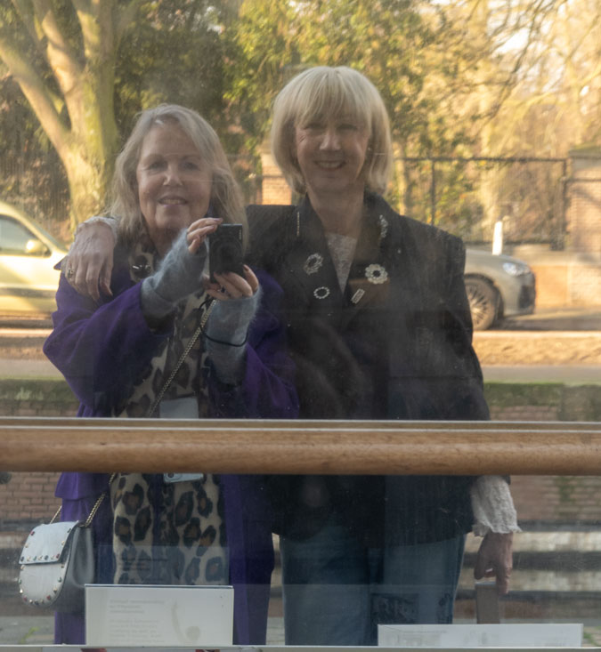 Marjolein and me in a mirror