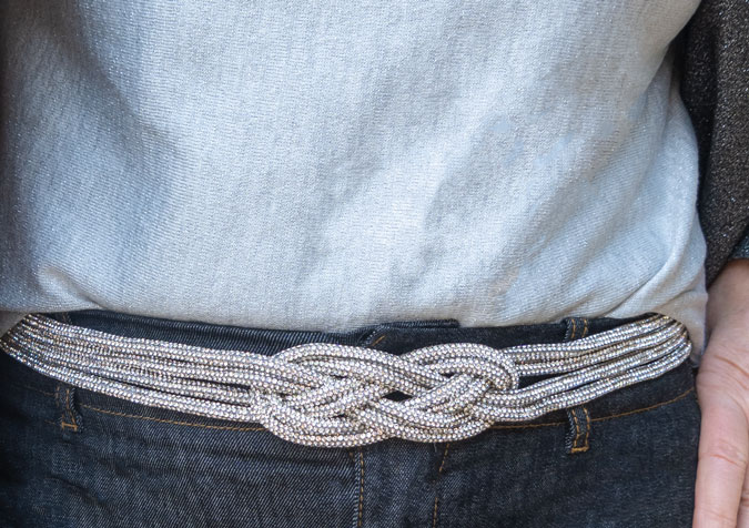 Silver belt Marjolein