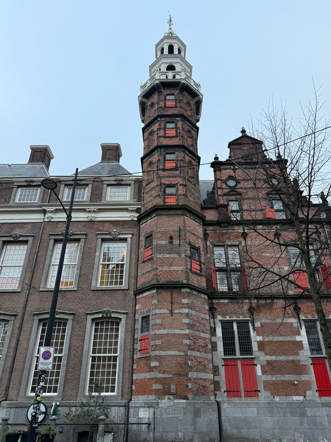 Tower of old town hall in The Hague