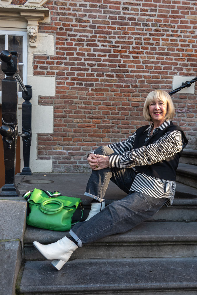 Black and white striped shirt