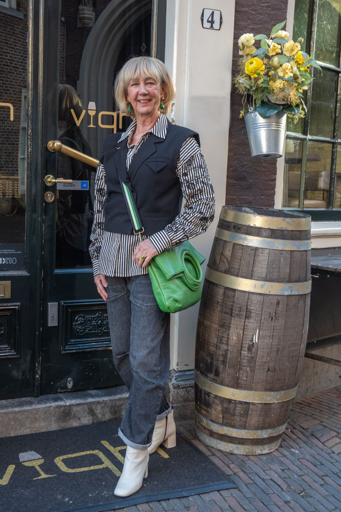 Black and white striped shirt