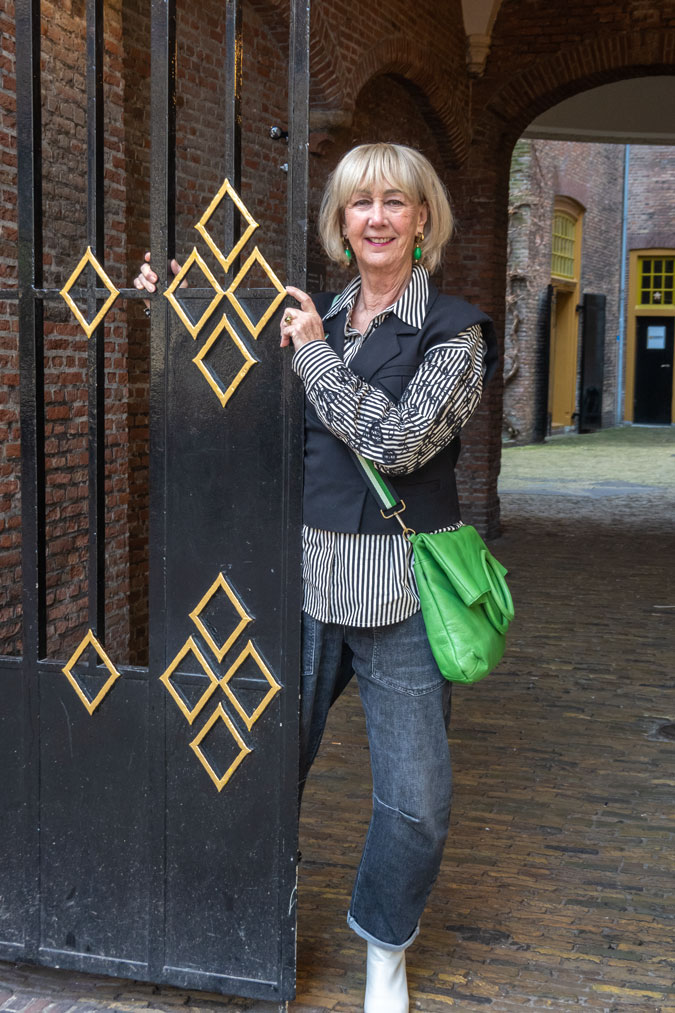 Black and white striped shirt