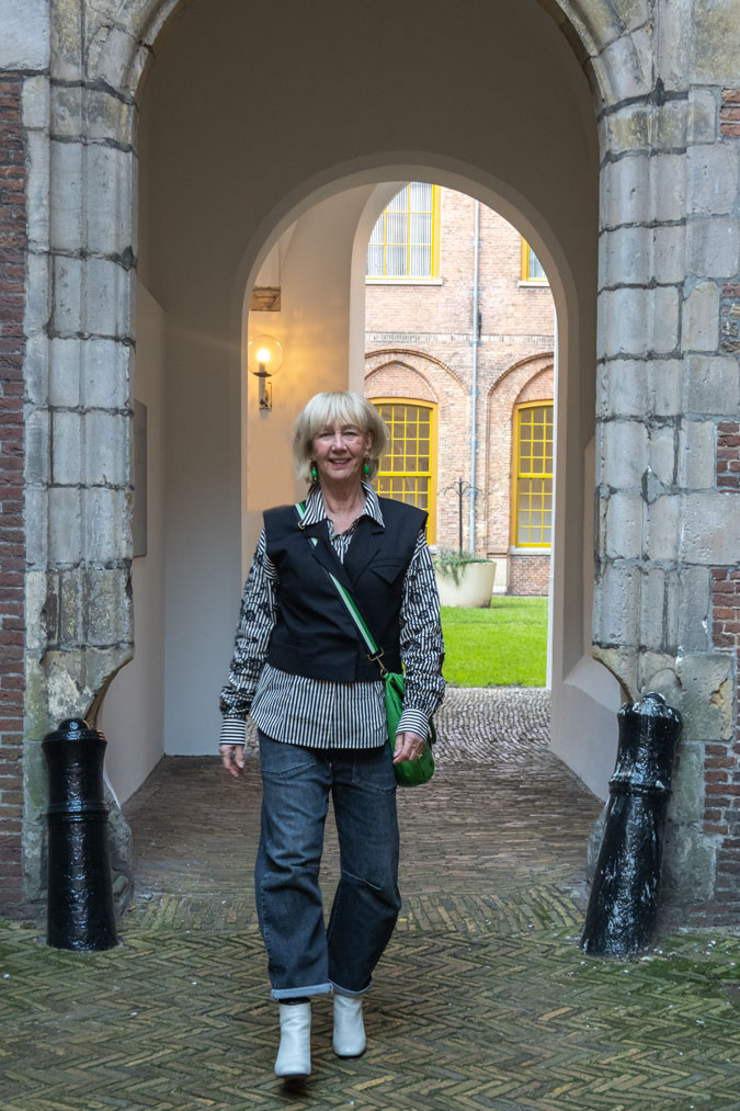 Black and white striped shirt