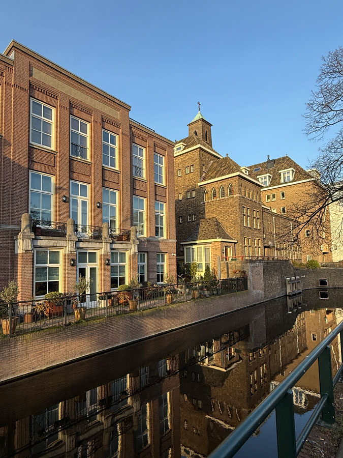 Houses and canal The Hague