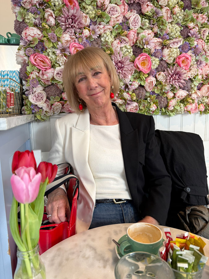 Me at lunch with Eefje