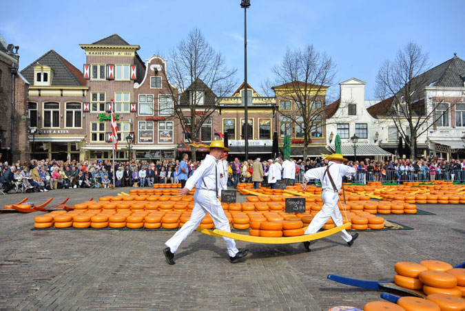 Cheese market in Alkmaar