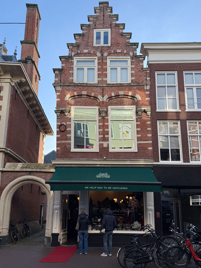 Wonky lopsided house in Haarlem