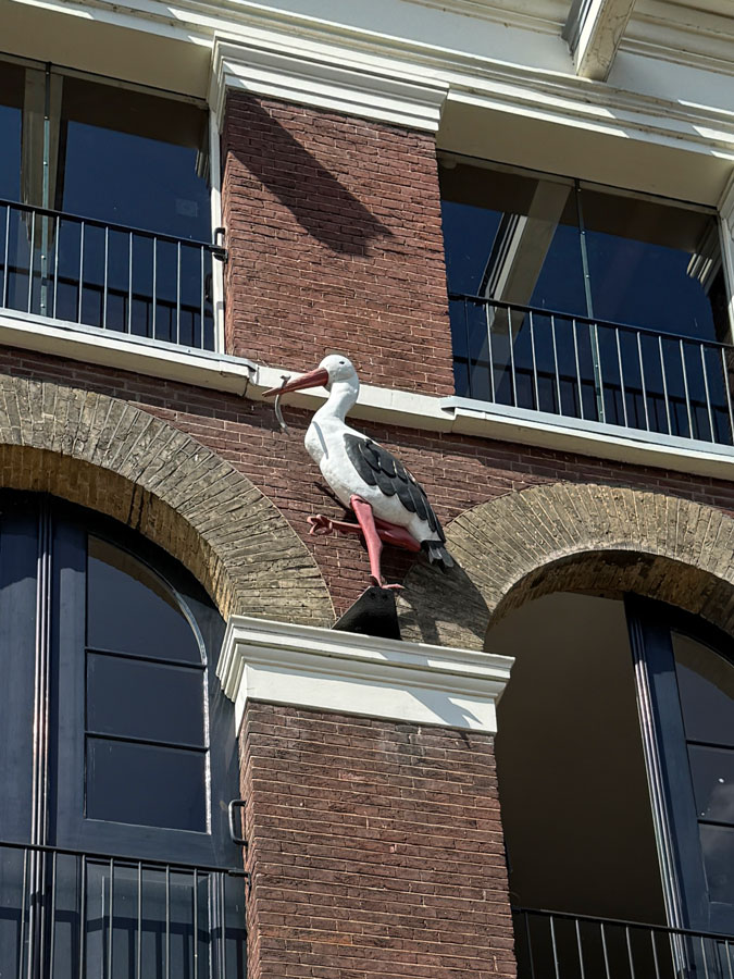 Delfshaven distillery Henkes trademark, the stork
