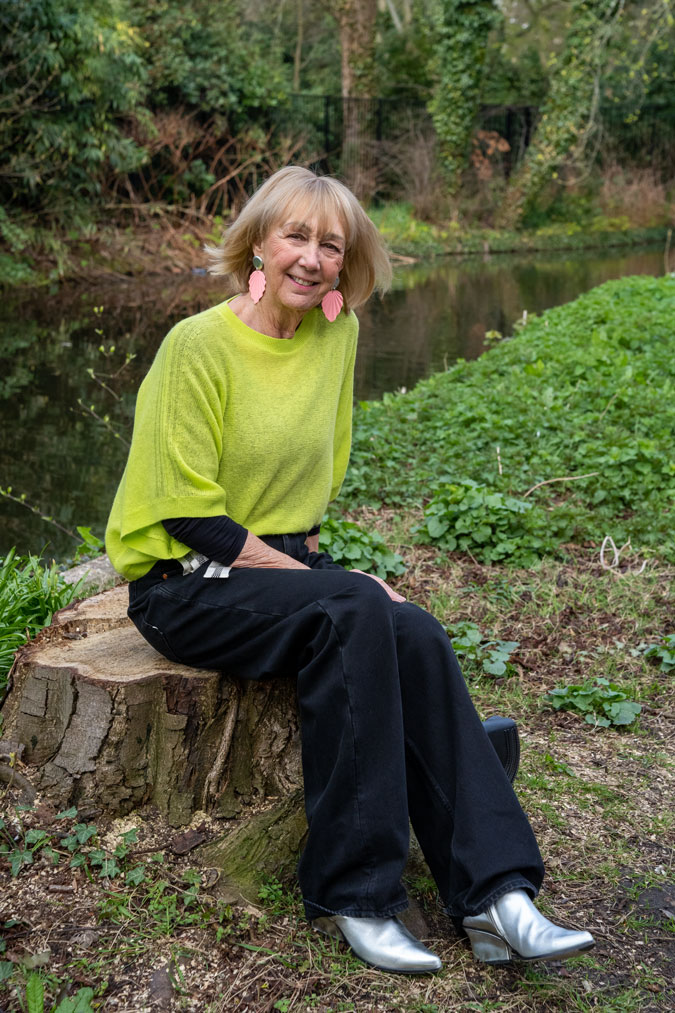 Lime green cashmere jumper