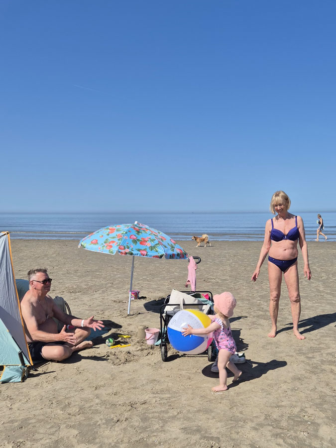 At the beach
