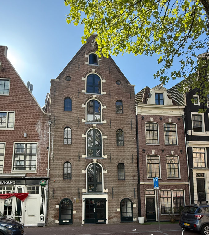 Beautiful old building in Amsterdam