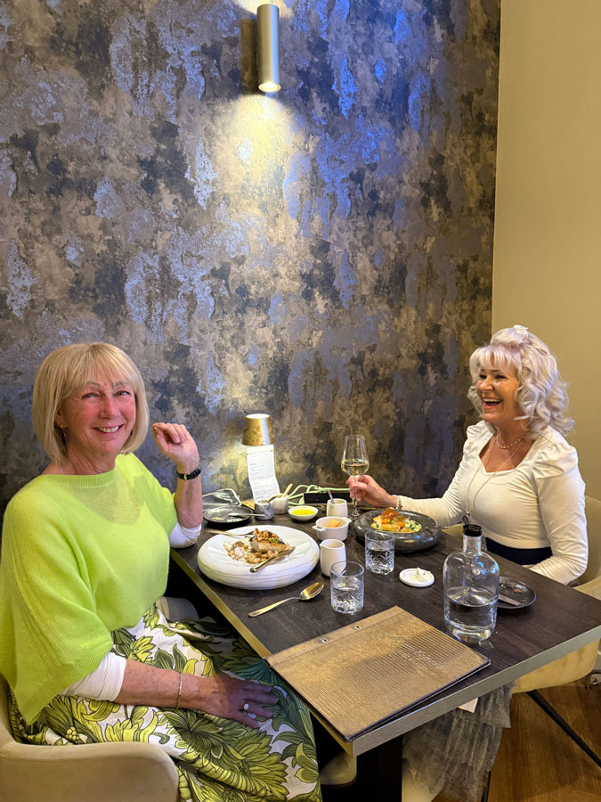 Me and Helga at restaurant Moustique