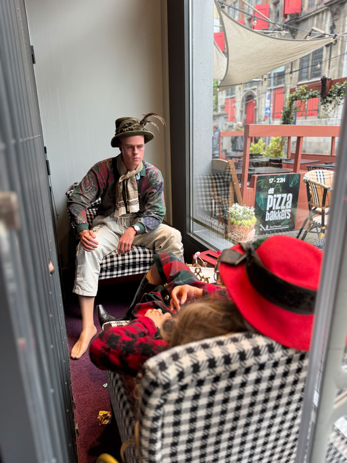 Window display vintage shop The Hague