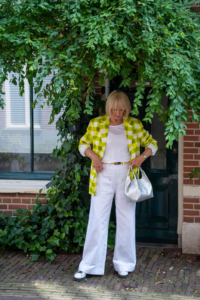 Checked lime blazer