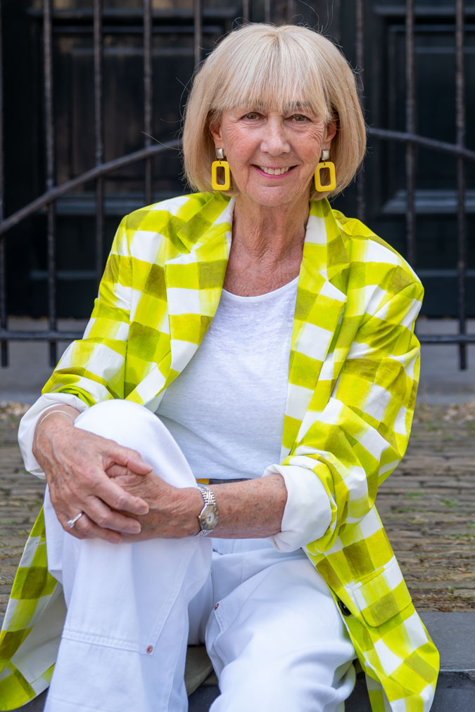 Checked lime blazer