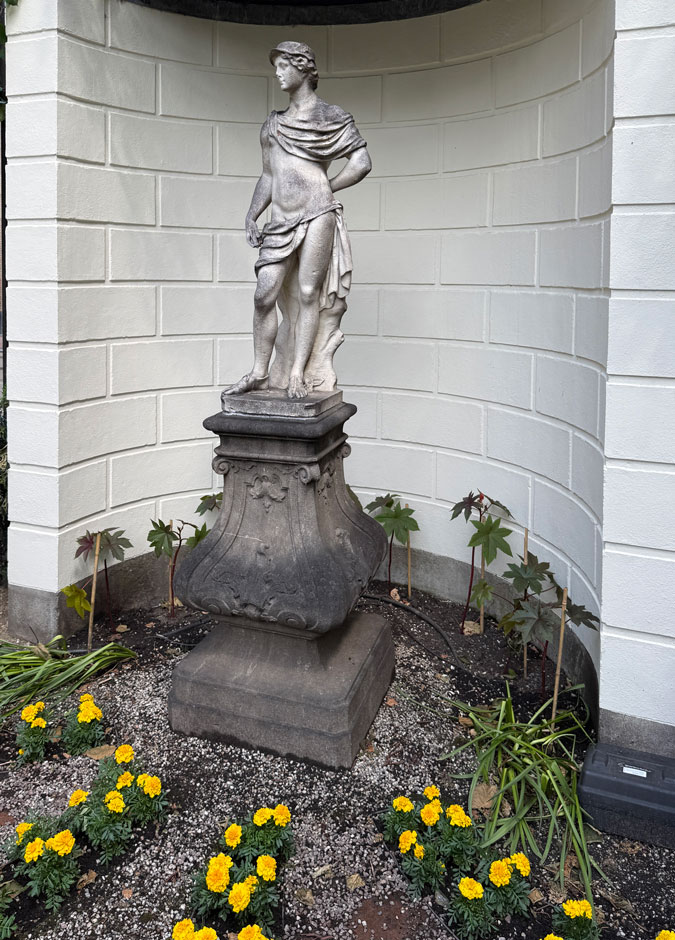 Statue in garden of house Willet-Holthuysen Amsterdam