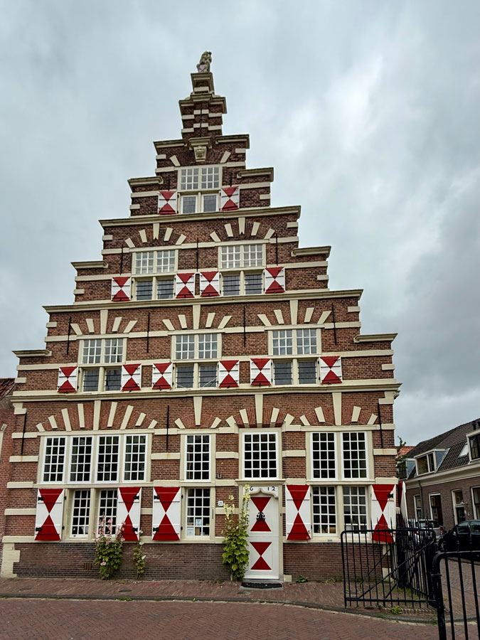 House in Leiden with step gable